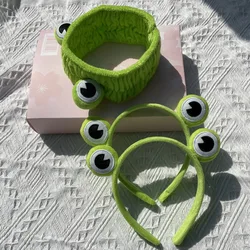 2021 Funny Frog Makeup Headband For Women Wash Face Hair Bands Girls Hairband Kids Frog Hair Claws Cute  Accessories Hair Clips