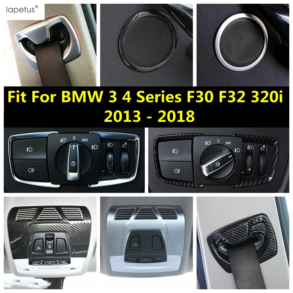 

Safety Seat Belt Buckle Head Lights Door Speaker Reading Lamp Cover Trim Accessories For BMW 3 4 Series F30 F32 320i 2013 - 2018