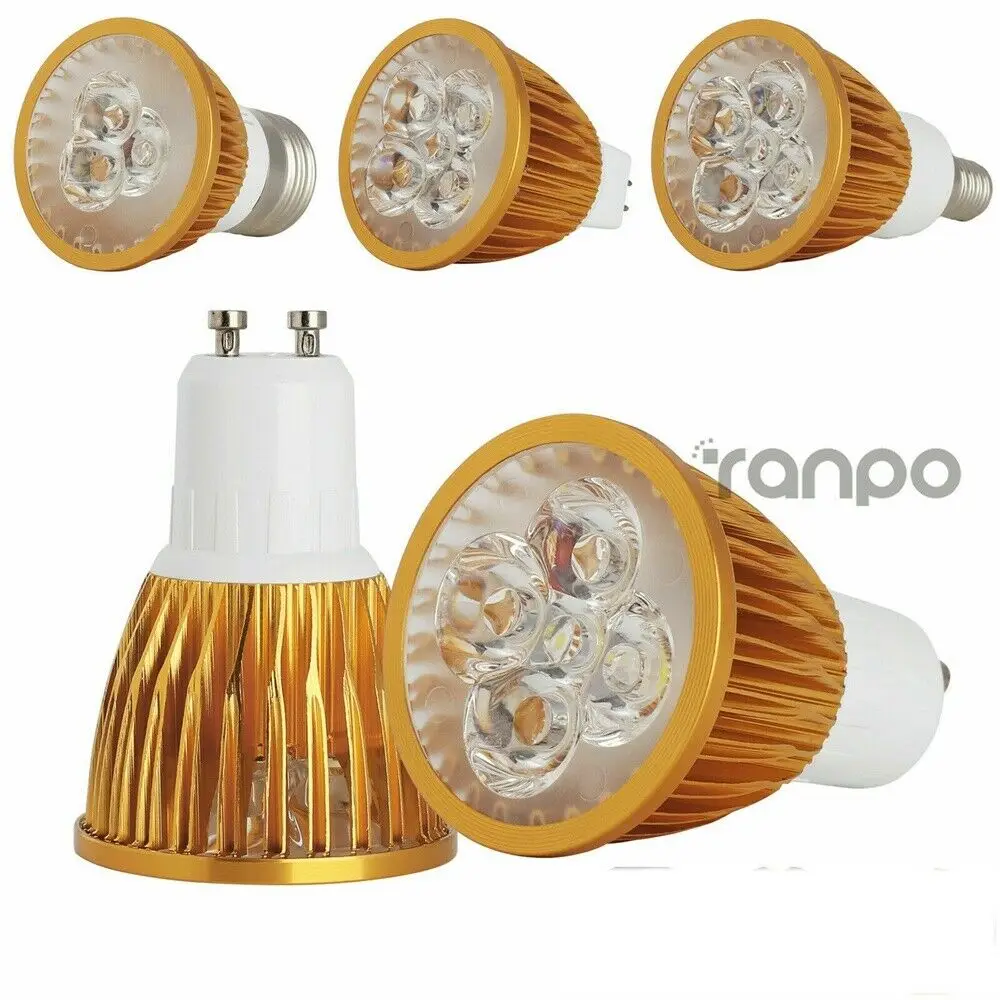 Dimmable B22 B15 LED Spotlight Gold Bulbs 220V LED COB Spot Light Bulbs 9W 12W 15W Chandelier For Home