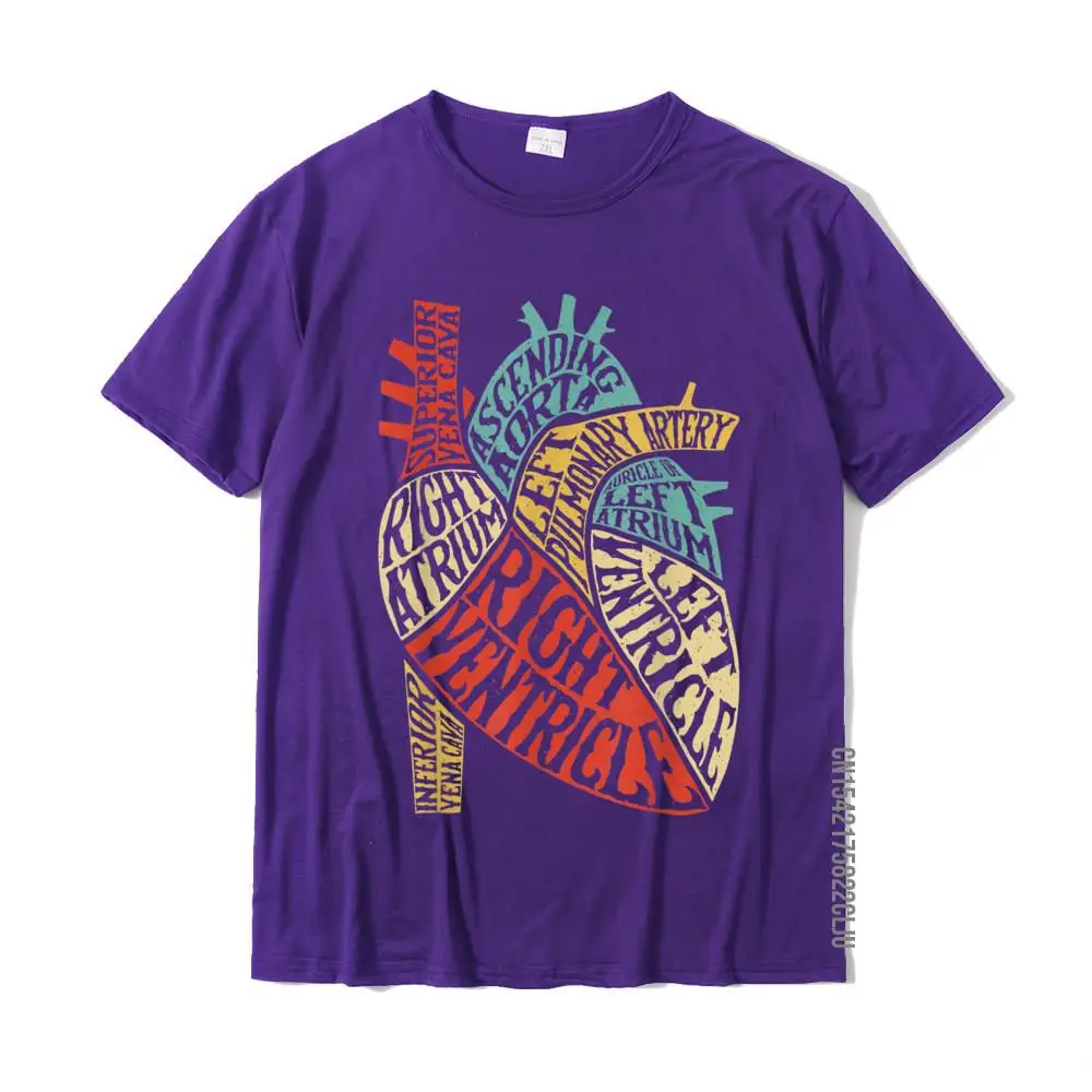 Heart Typography Anatomy Science Biology Biologist Men Women T-Shirt Men Coupons 3D Printed Tops & Tees Cotton T Shirts Summer