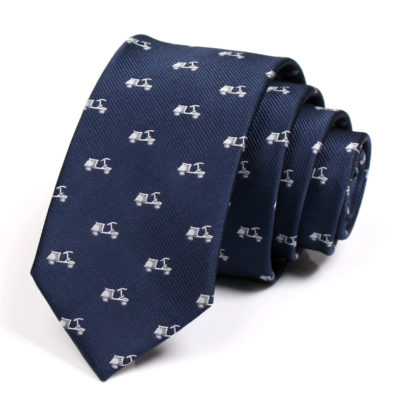 

2020 New Men's Navy Blue 6CM Tie Autobike Print Ties for Men Business Suit Work Neck Tie High Quality Fashion Formal Necktie