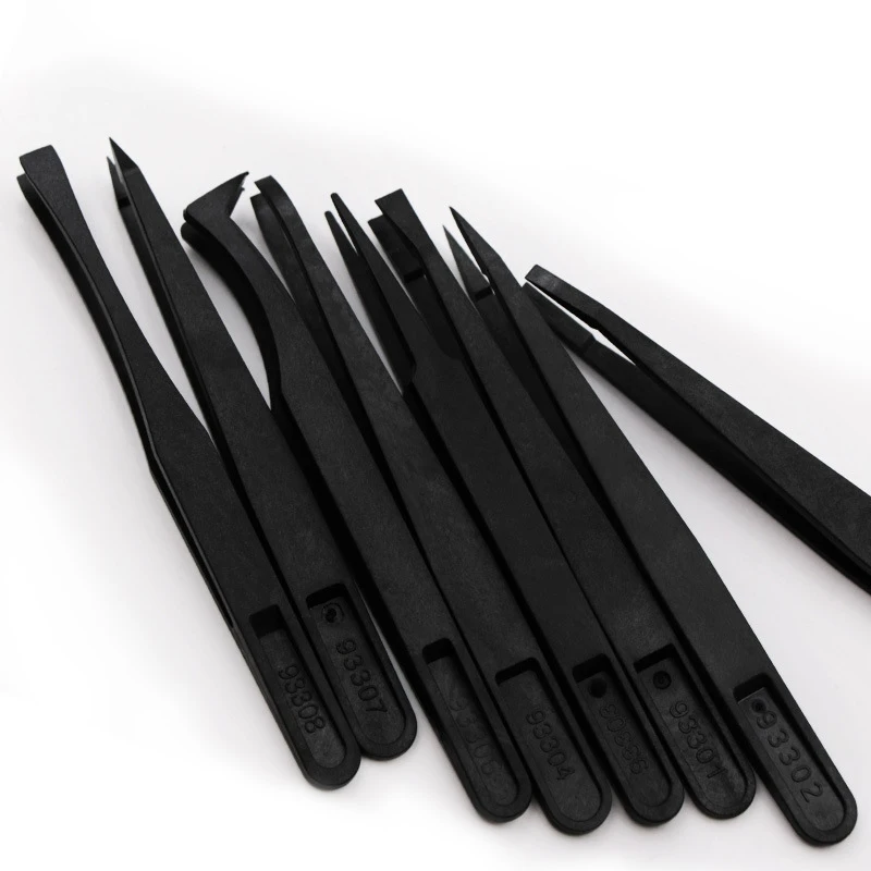 1/8Pcs Anti-static Plastic Tweezers Heat Resistant ESD Safe Opening Tool Kits For Mobile Phone Tablets Repair Tools Kit