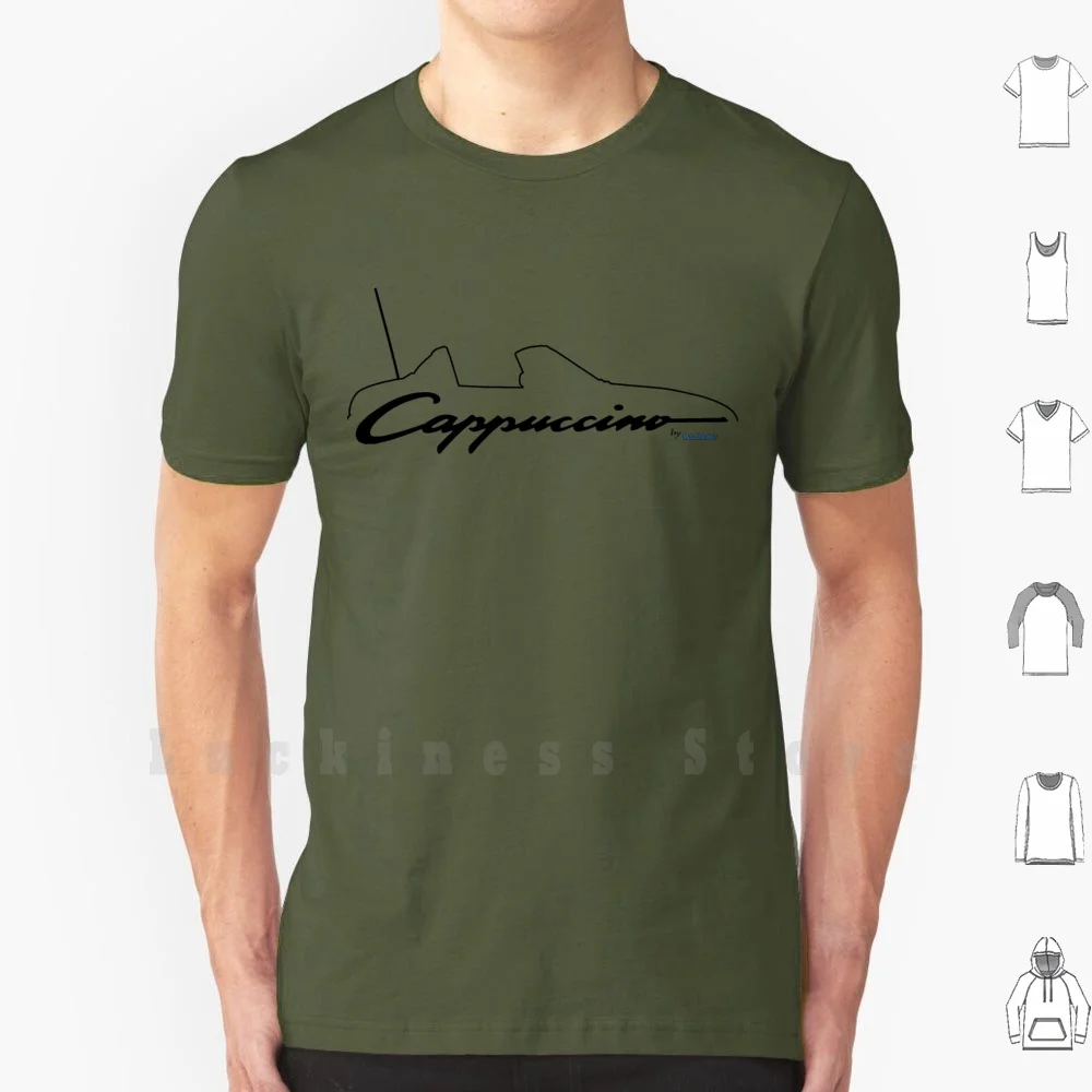 Cappuccino By ( Tln ) T Shirt Big Size 100% Cotton Cappuccino Ea11r Ea21r Japan Japanese Cars Car Nippon Initial D Sb