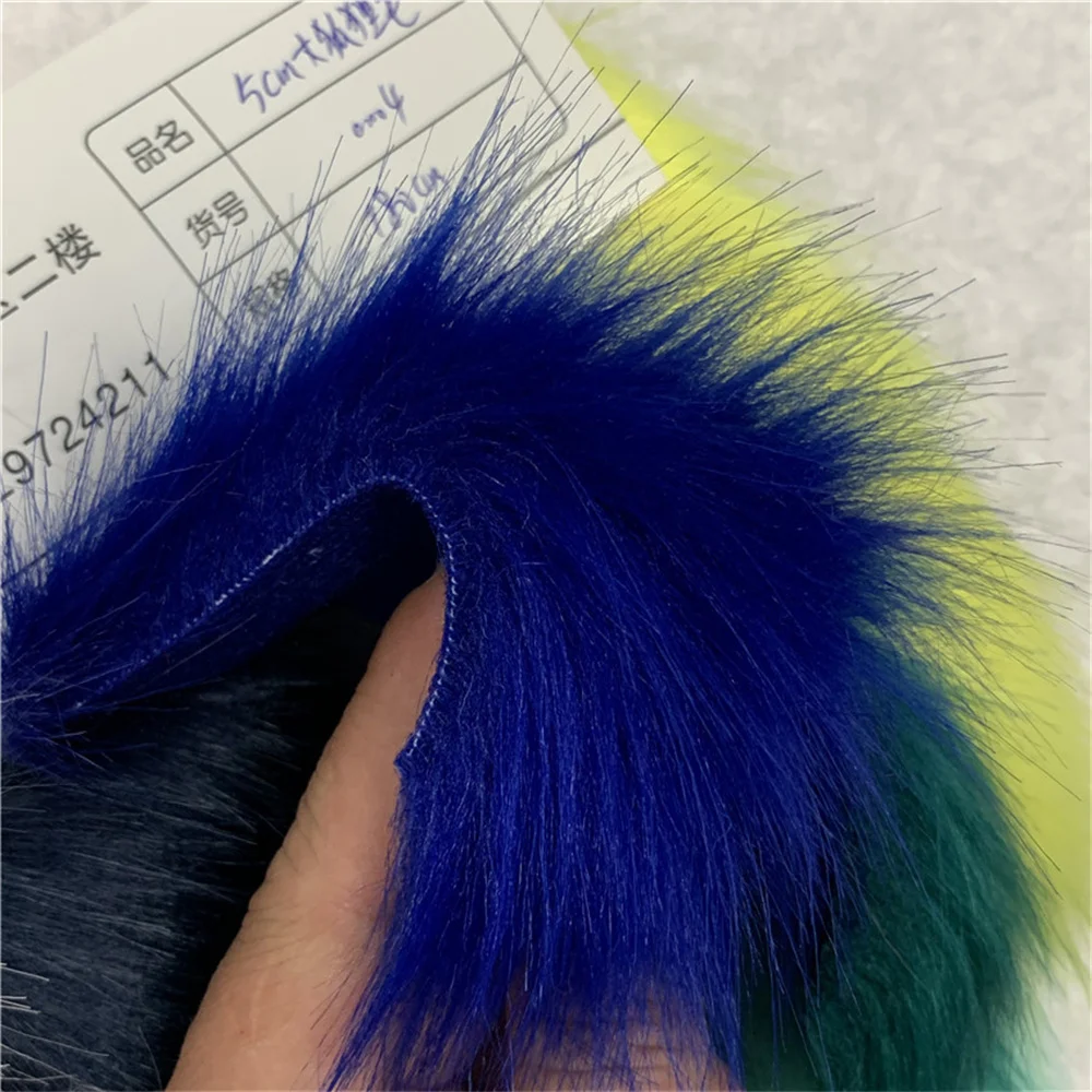 5cm Long Faux Fox Fur Fabric 80cmX170cm Width Fluffy Fur use for Coat Hood Hat DIY Fluffy Garment Materials