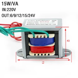 15W Double/Single  Power transformer Output Voltage Full Copper Core Input 220V 380V  voltage Copper Isolation transformer