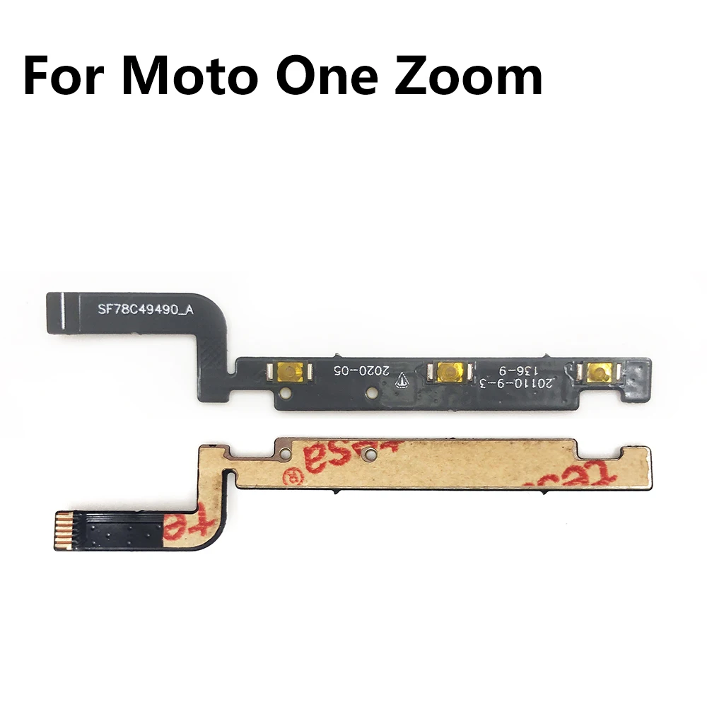 Power Volume Flex For Motorola For Moto One Zoom Hyper Vision Action Macro Fusion Plus / One 5G Power Button Flex Cable