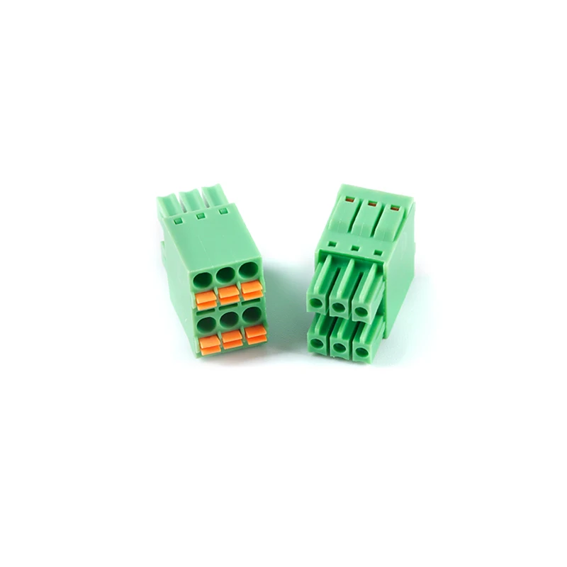 2Pcs KF2EDGKNH-2*2/3/4/5/6/8P/Double row plug 3.5mm pitch pluggable terminal block KF2EDGKNH 3.5 PCB PLUG-IN TERMINAL BlOCKS