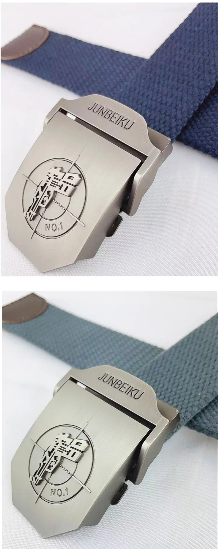 Maikun Metal Automatic Buckle Canvas Belts for Men Military Tactical Men Belt Casual Style Men Belt
