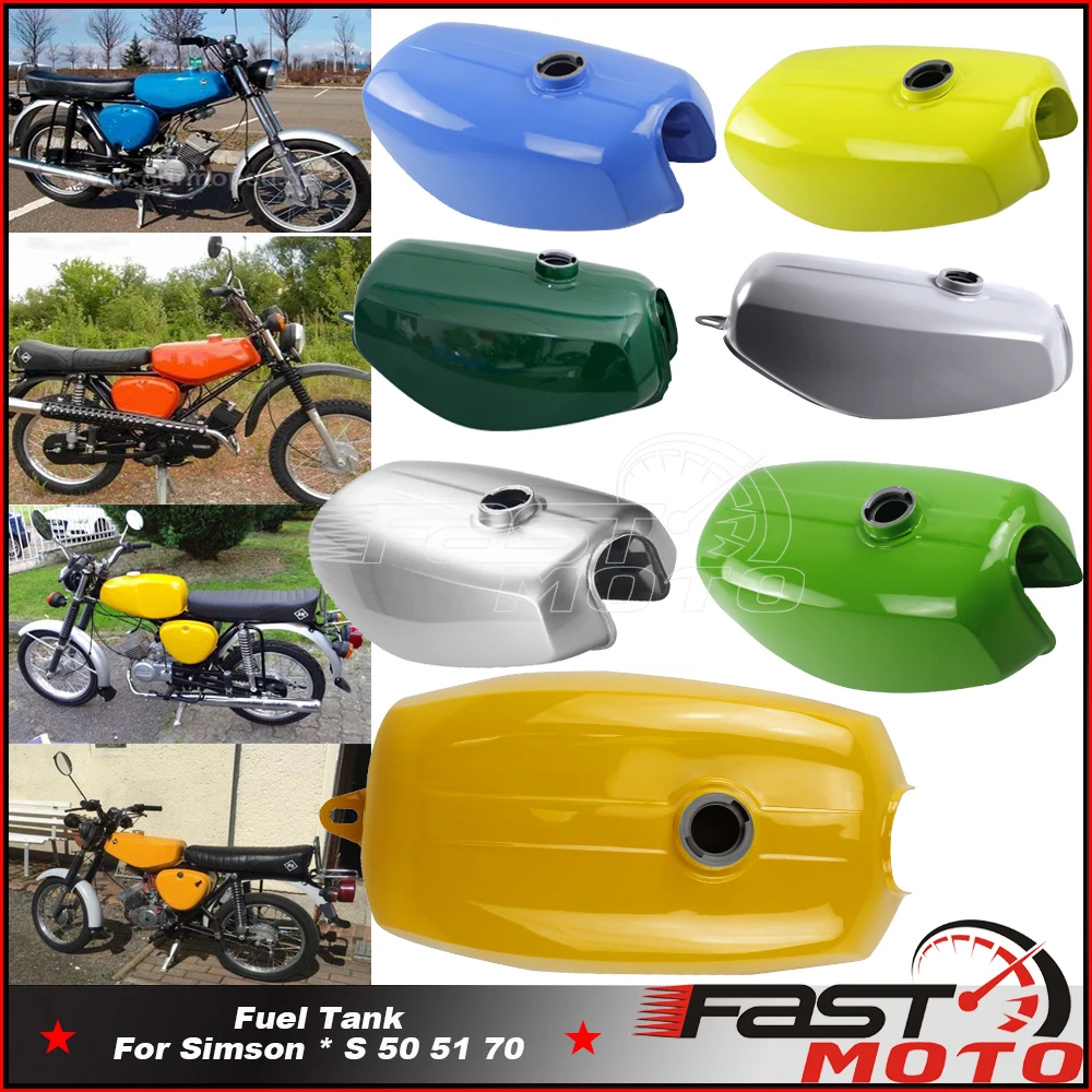 7 Colors Motorcycle Fuel Tanks Retro Motorbike Oil Tank For Simson S50 S51 S70 Moto Oil Tank Vintage Gas Tank