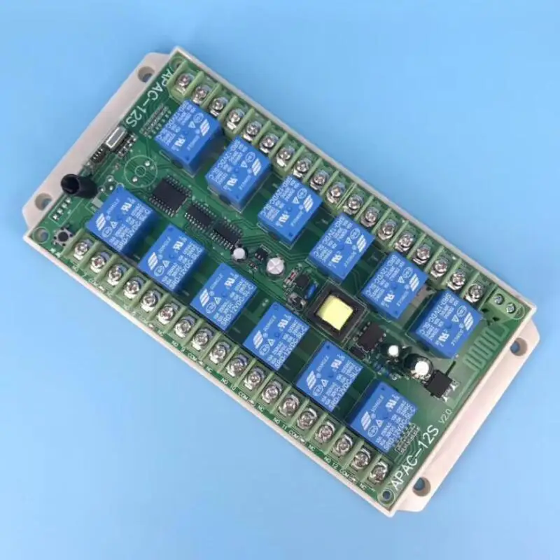 

AC220V 10A 12 channel RF Wireless Remote Control switch Industrial crane switch