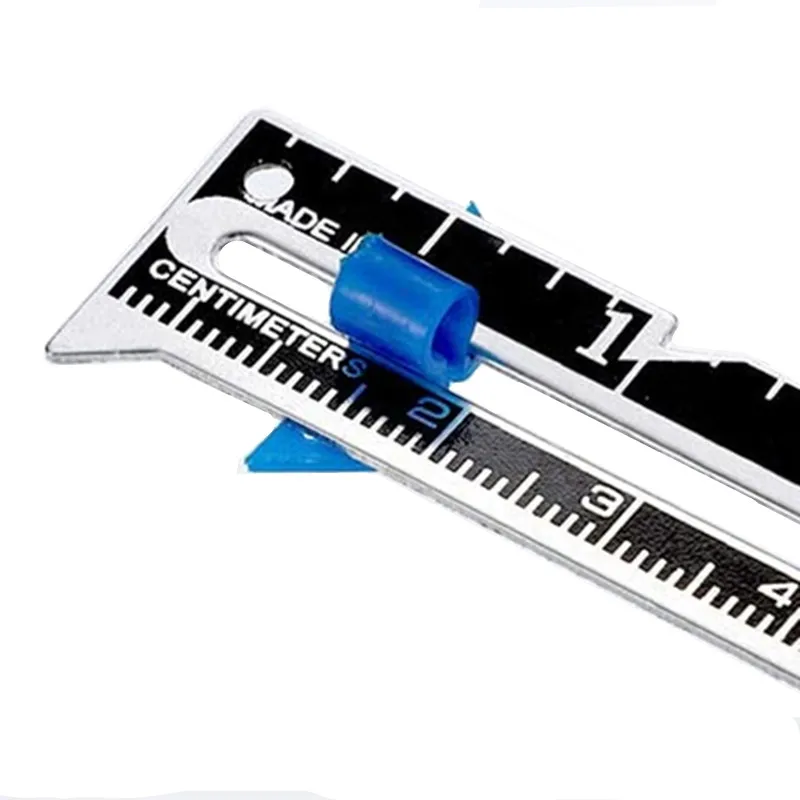 Aluminum Plastic Sewing Seam Ruler Measuring Gauge Patchwork Quilting Tailor Ruler Sewing Accessories Tools 5BB5936