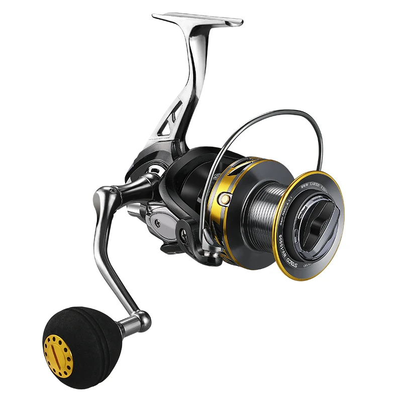 

EBZOOL Big Fish Spinning Reel 25KG Max Drag Power 13+1BB All Metal Body Spinning Reel Long Casting Fishing Wheel 9000 pesca