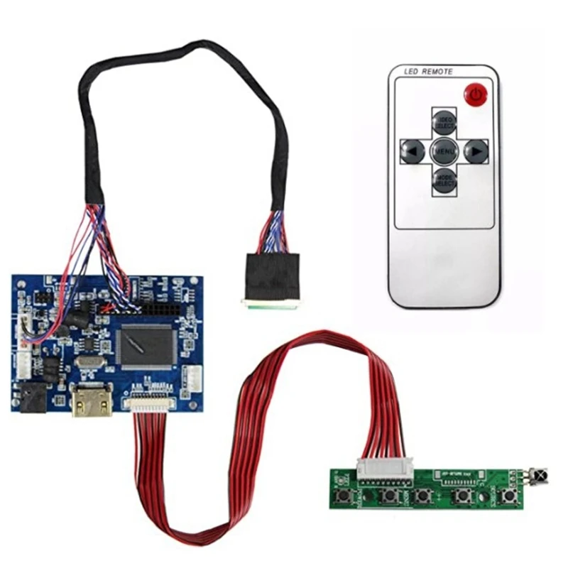 

Плата управления HDMI + AV LCD для B156XW02 LP156WH2 1366X768, 15,6 дюйма, с пультом дистанционного управления, 40-контактным сигнальным кабелем клавиатуры