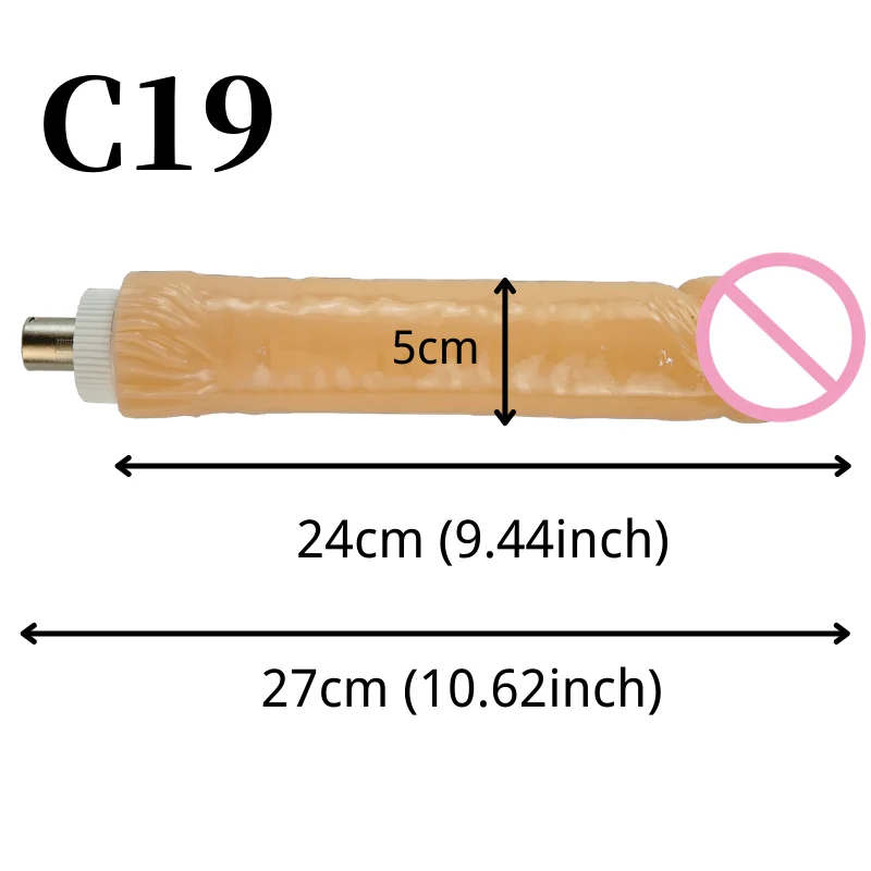 Fredorch 19 Types Flesh-colored Sex Machine Attachment Dildo 3XLR Sex Love Machine Penis Accessories For Women Sex Product Dildo view 3
