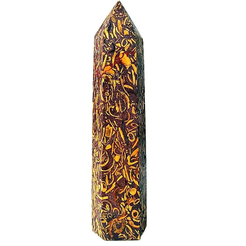 

80/90/100mm Rare natural gold wire stone quartz crystal wand points feng shui high energy stones and chakra healing crystals