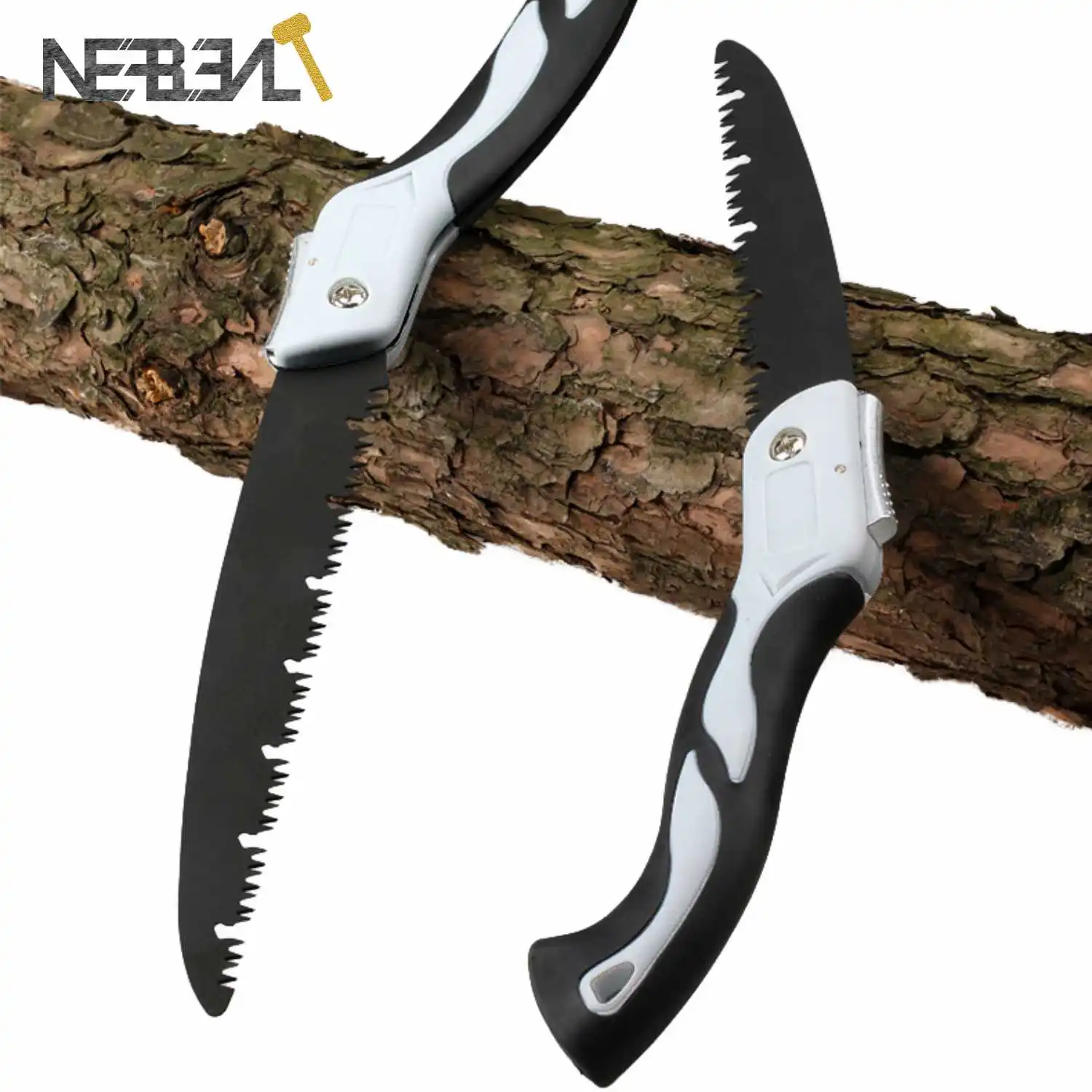 Folding Hand Saw-Extra Long Blade SK-5 Steel Pruning Saw for Wood Cutting, Camping & Dry Wood, Heavy Duty with Hard Teeth
