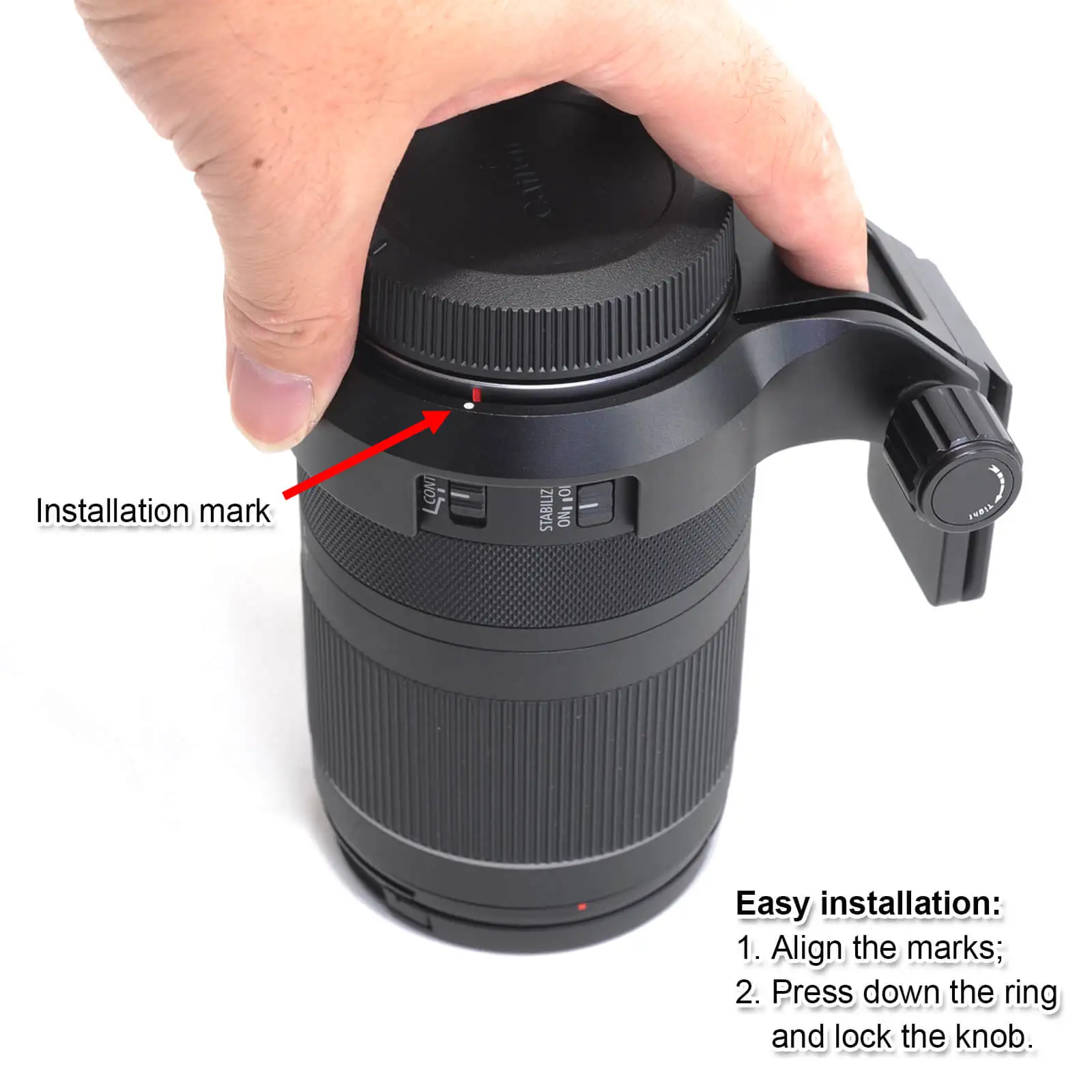 iShoot Lens Collar Tripod Mount Ring 79mm for Canon RF 24-240mm f/4-6.3 IS USM Lens, with Arca-Swiss Quick Release Plate