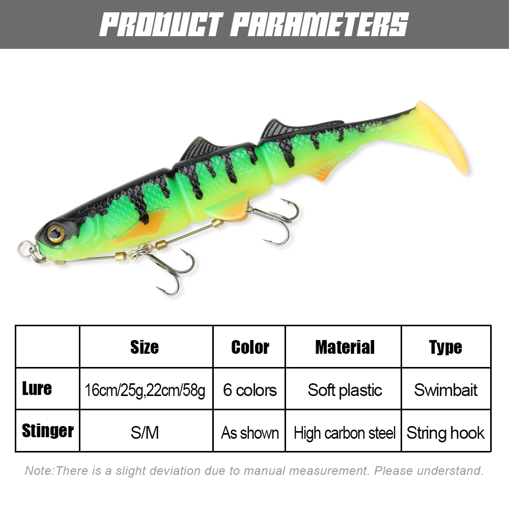 Spinpoler Pike Stinger Rig Hook Systerm with 3D Swimbait Soft Lure Fishing Bait Paddle T Tails For Zander Pike Big Game Fish