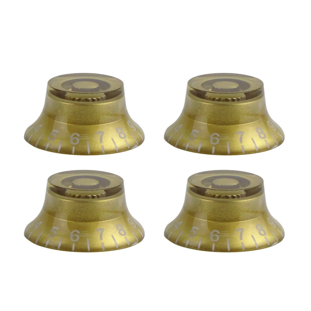 NEW 4pcs LP Electric Guitar Knobs Top Hat Volume Tone Speed Control Knob Buttons Gold For Guitar Parts