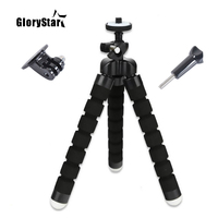 Mini Flexible Sponge Octopus Tripod For Gopro Tripod Mount Adapter Tripod Adapter For Gopro Hero 5 SJ4000 SJ5000 xiaomi yi 4k