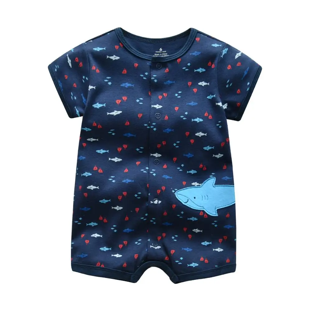 Summer Baby Rompers Baby Girls Clothing 100% Cotton Newborn Cartoon Short Sleeve Baby Boy Clothes Infant Jumpsuits Kids Clothes