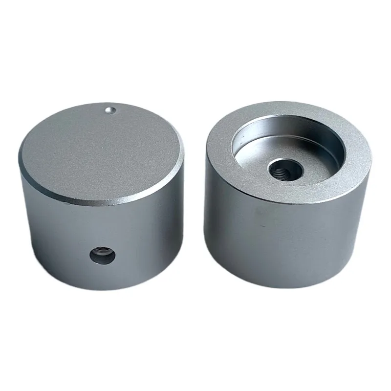 All Aluminum Alloy Solid Knob Potentiometer Volume Knob Audio Amplifier Knob 30x22mm Aperture 6.0