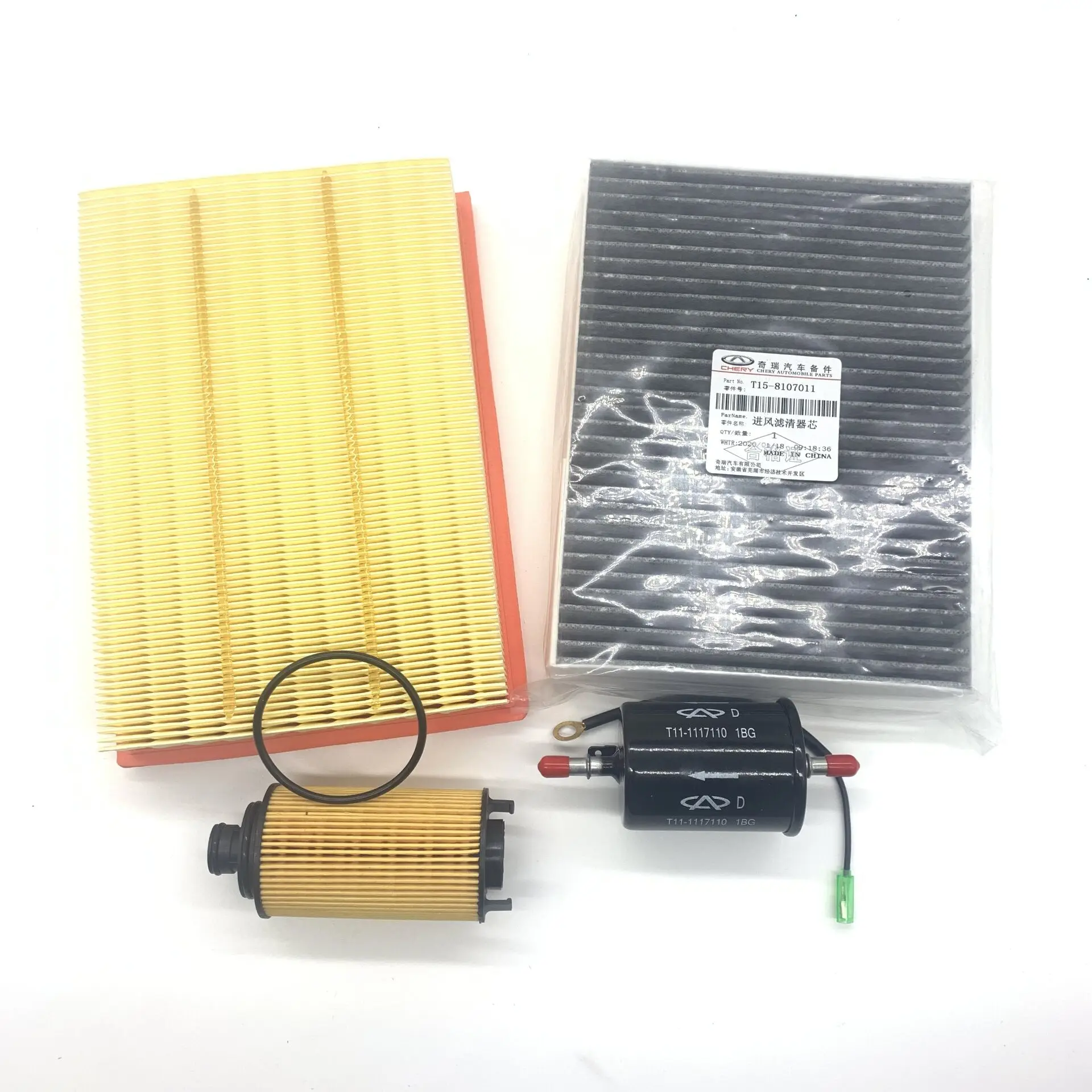 Filter Sets For Chery Tiggo 8 F4J16 Engine 1.6T Air Filter&Oil Filter&Carbin Filter&Fuel Filter 151000079AA/F4J16-1012030