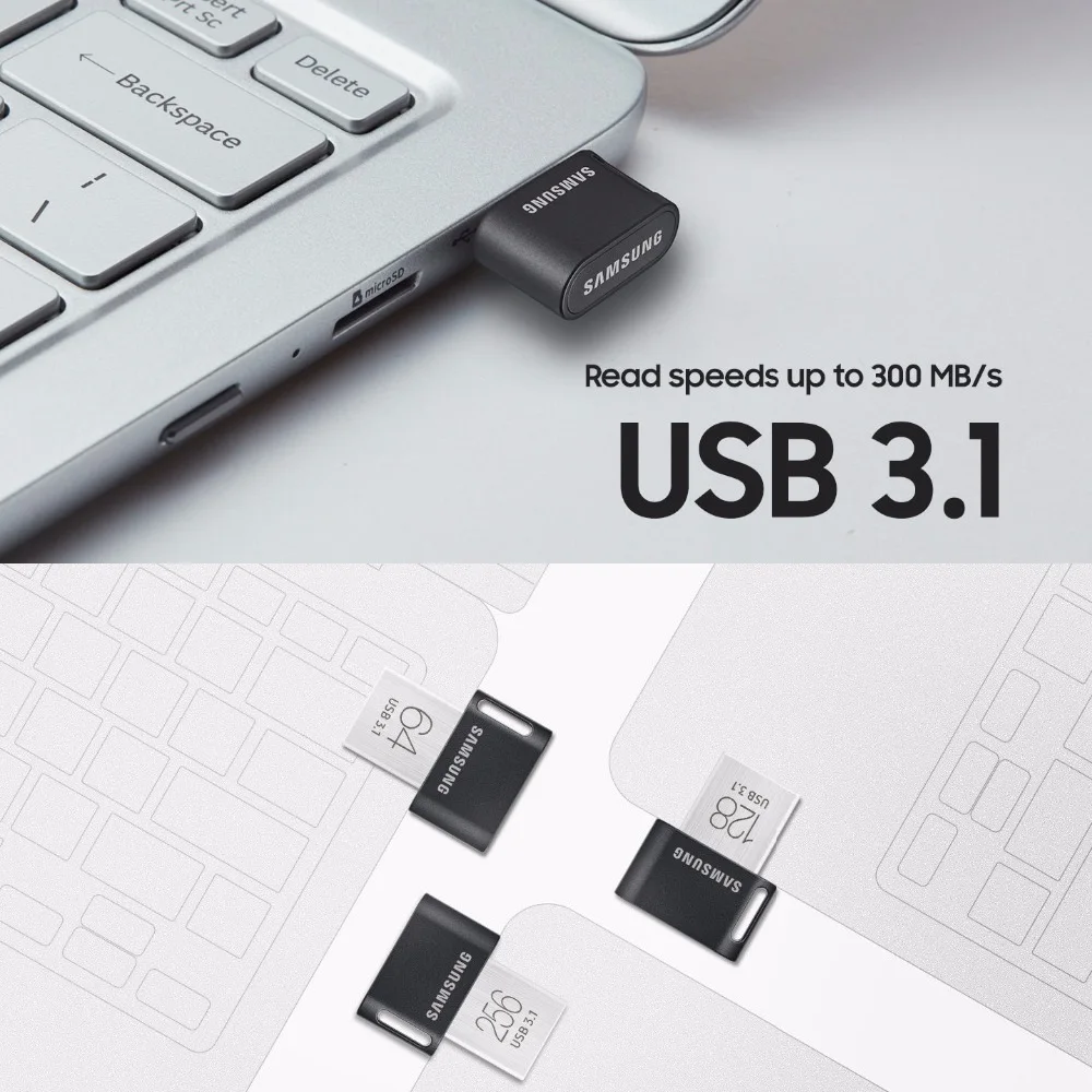 100% サムスンの Usb 3.1 オリジナルペンドライブ 128 ギガバイト 256 ギガバイト 300 メガバイト/秒ペンドライブ usb フラッシュドライブ 32 ギガバイト 64 ギガバイト 200 メガバイト/秒ミニ U ディスクメモリスティック