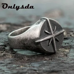 Gothic Retro Cross Death Saves Signet Ring Men Finger Stainless Steel Jewelry Men Original Gifts For Gifts new year OSR644
