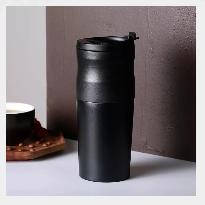 ที่เจาะด้วยมือแบบ gerinda elektrik เครื่องชงกาแฟแบบบูรณาการที่เจาะด้วยมือขนาดเล็กสำนักงานบ้านพกพาได้ (จำเป็นต้องเติมน้ำร้อน)