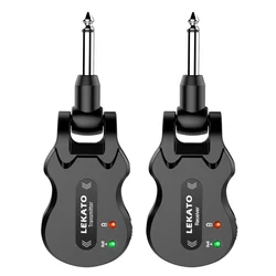 LEKATO WS-50 5,8 Ghz transmisor de guitarra receptor sistema de guitarra inalámbrico Audio inalámbrico 4 canales rango de transmisión Micro USB