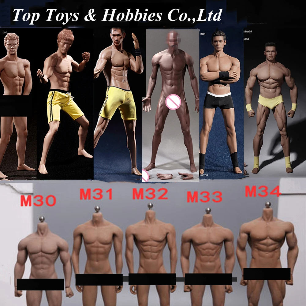 

TBLeague M30 M31 M32 M33 M34 M35 M36 1/6 Steel Stainless Skeleton body Super Flexible seamless male figure body Suntan Man body