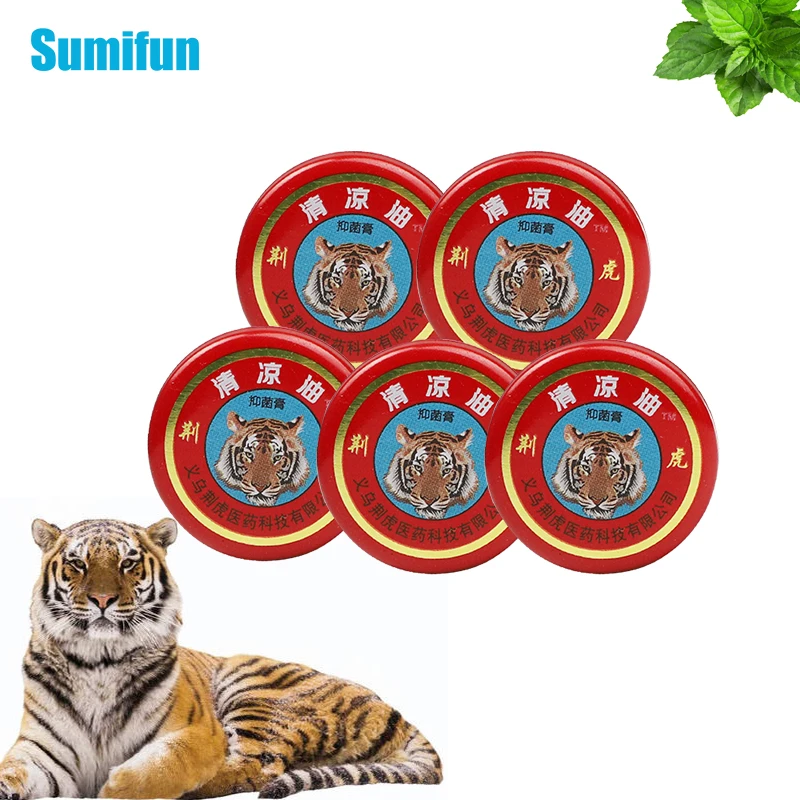 

1/3/5pcs Red Tiger Cooling Oil Mosquito Bites Itching Mint Cream Relieve Body Fatigue Headache Muscle Sore Pain Relief Ointment