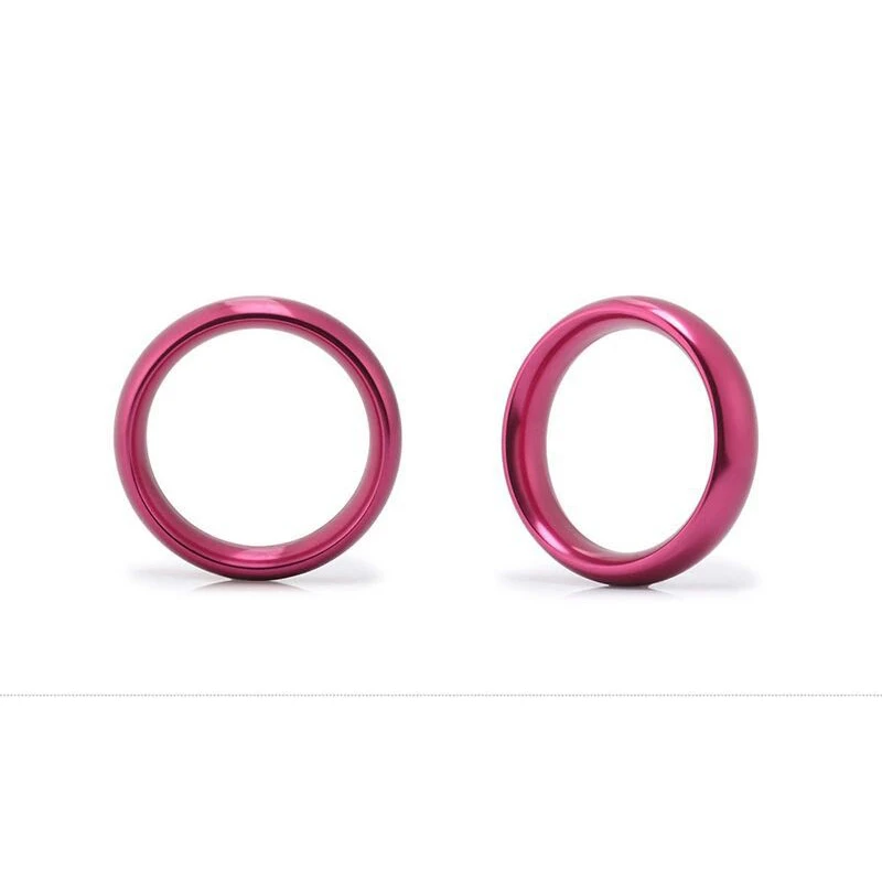 Colourful Metal Penis Steel Delay Ejaculation erektion dick Ring Cuir Cock Rings Dia 40/45/50mm Mens Cockrings Sex Toys For Man