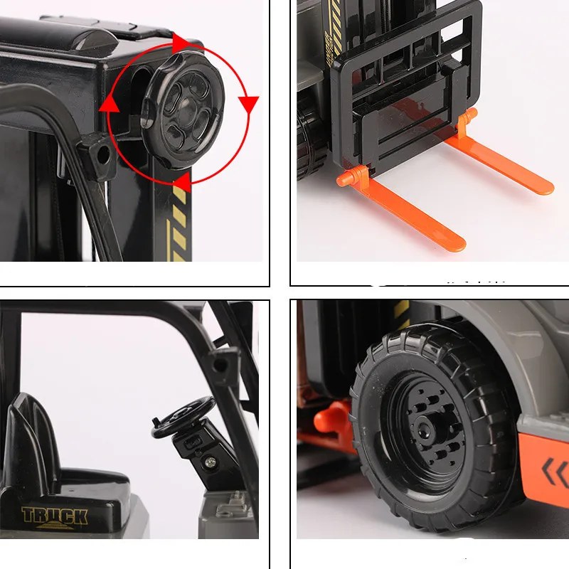 Hot-selling 1:12 plastic forklift model,simulation engineering vehicle,inertial sliding toy,handling tool,free shipping