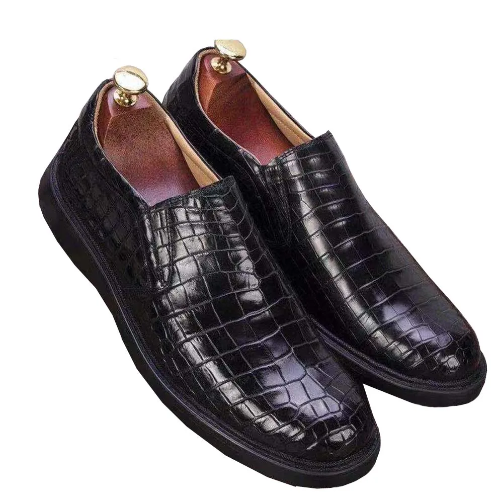 

hexiaofengdedian new men dress shoes male formal shoes men crocodile leather shoes male crocodile shoes get marry