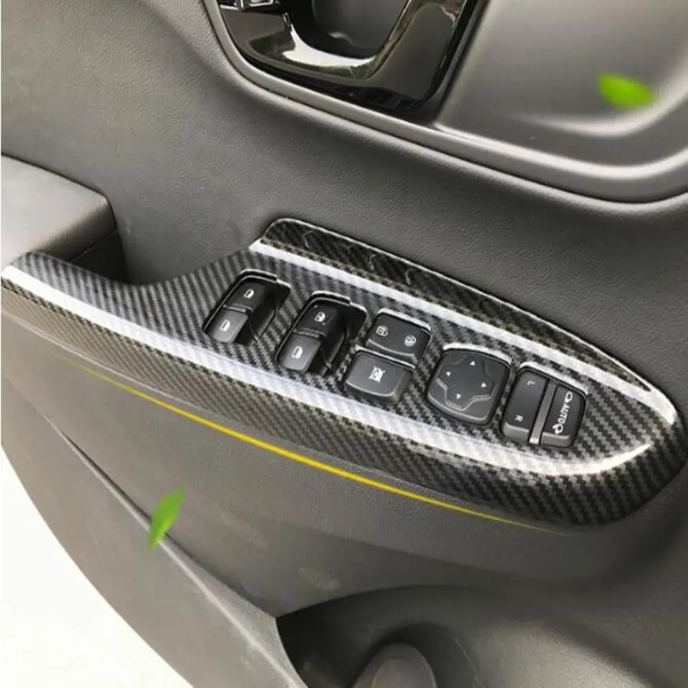 For Hyundai Kona Encino Kauai 2020 2019 2018 Interior Accessories Window Lift Switch Button Cover Trims Door Armrest Panel Frame