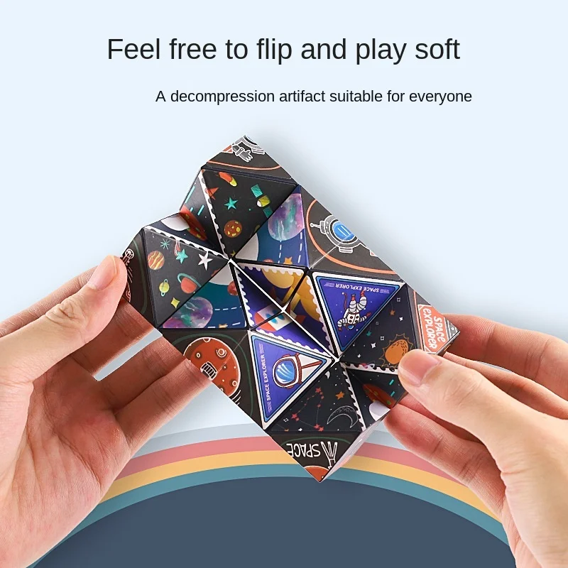 Unlimited and Ever-changing Folding Cube Decompression Toy Space  Fidget Toys Stress Reliever Toys Stress Toys Desk Toy Squishy