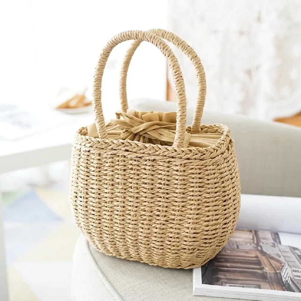 Straw Bags For Women 2022 Summer Hand-Woven Rattan Bag Handmade Woven Purse Wicker Beach Bag Bohemia Bali Handbag Bolsos Mimbre