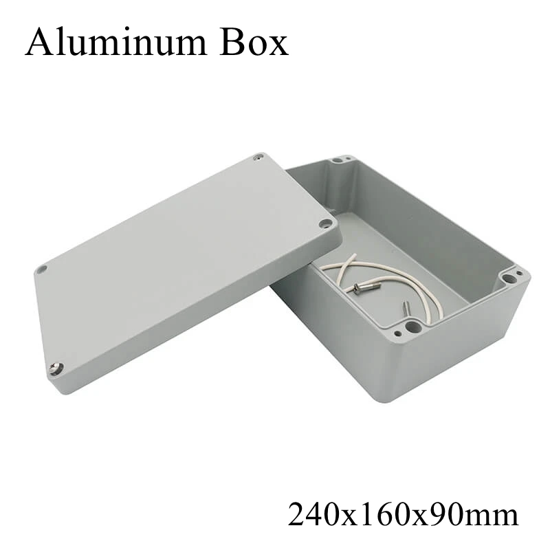 

FA64-2 260x160x90mm IP65 Waterproof Aluminum Junction Box Electronic Terminal Sealed Diecast Metal Enclosure Case Connector