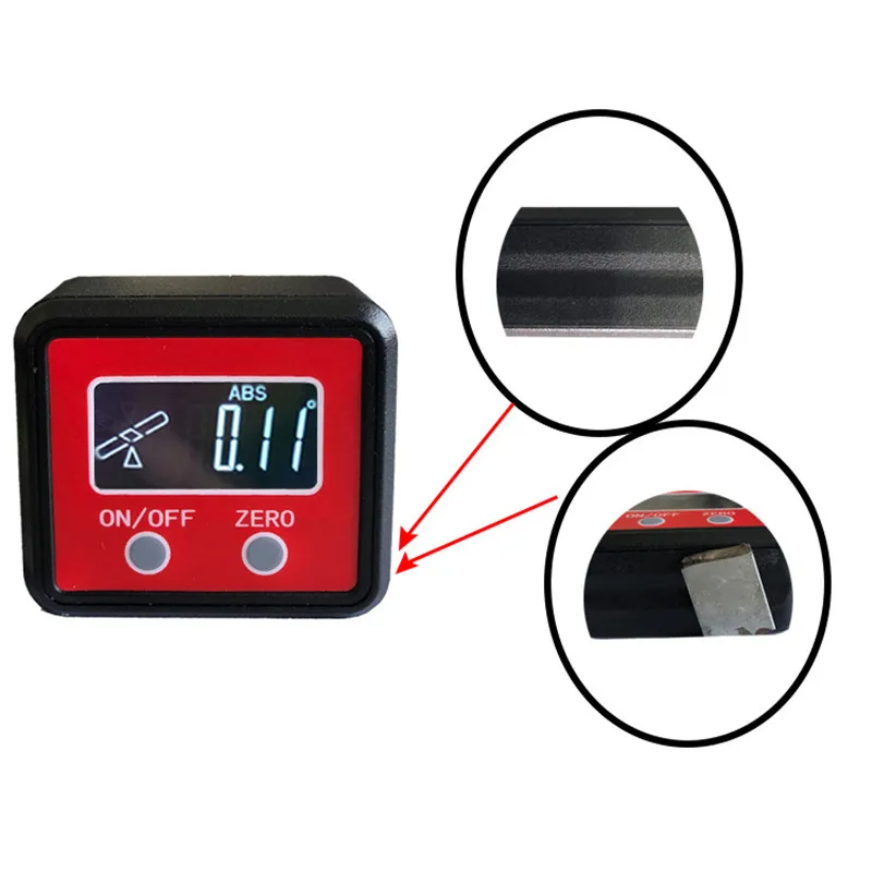 Portable Mini Digital Level Ruler Magnetic Multi-function Strong Magnetic Electronic Mini Digital Display Inclinometer DL139