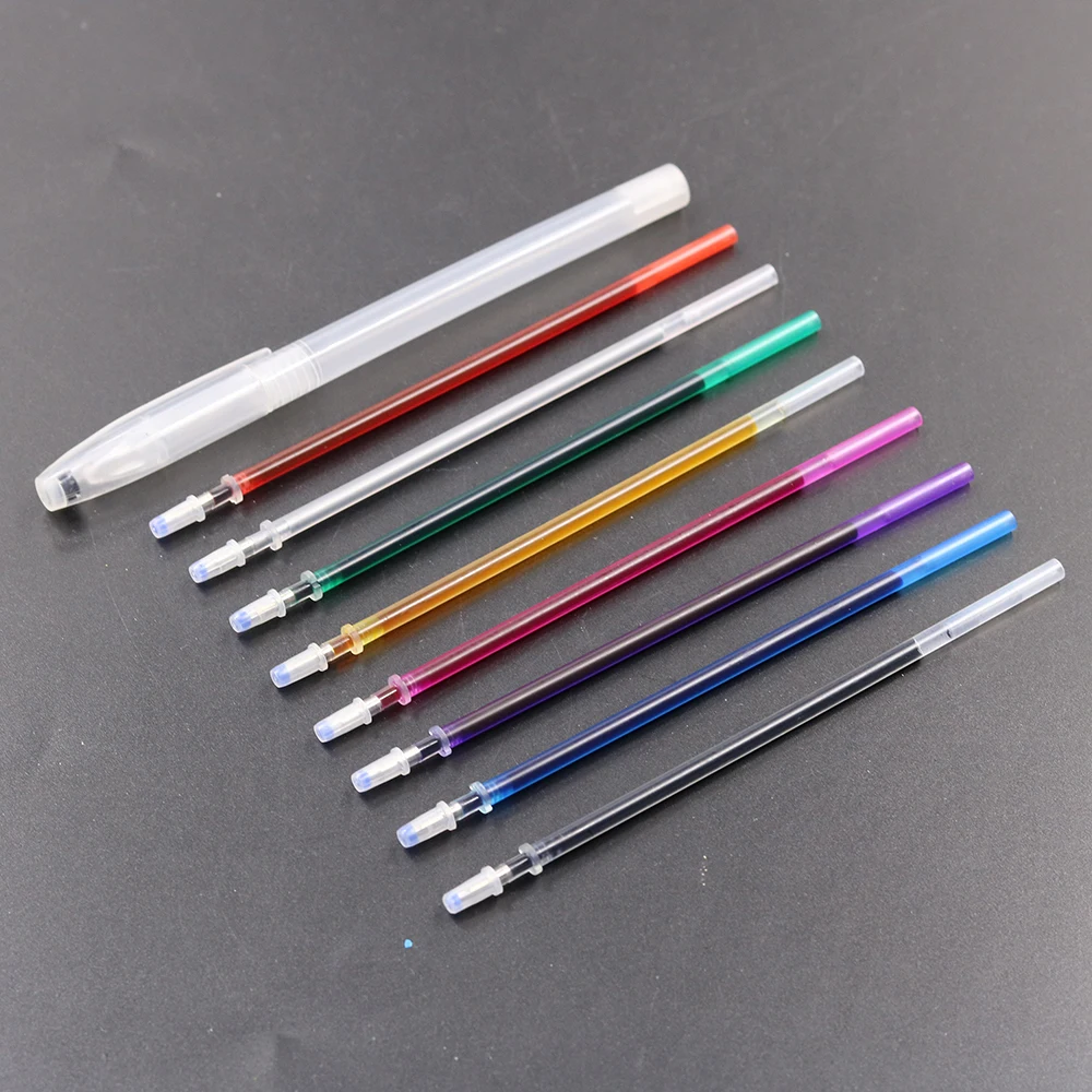 40Pcs Water Uitwisbare Pen Oplosbare Verdwijnen Stof Marker Vullingen Met Opbergdoos Stof Craft Tailoring Accessoires