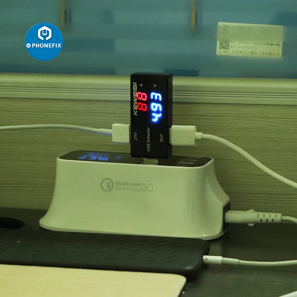 Voltímetro e amperímetro usb, detector usb medidor de capacidade e corrente, teste de bateria para celular