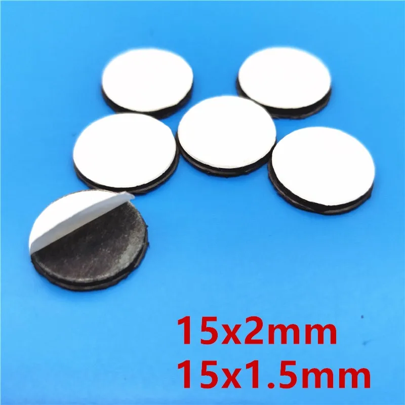 15mm x 2mm 1.5mm Round magnet Rubber Fridge Magnetic Sticker Fit Glass Cabochon Refrigerator Blackboard DIY Crafts