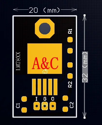 New LT1963 -LM 7805 LM78XX converter / power module conversion