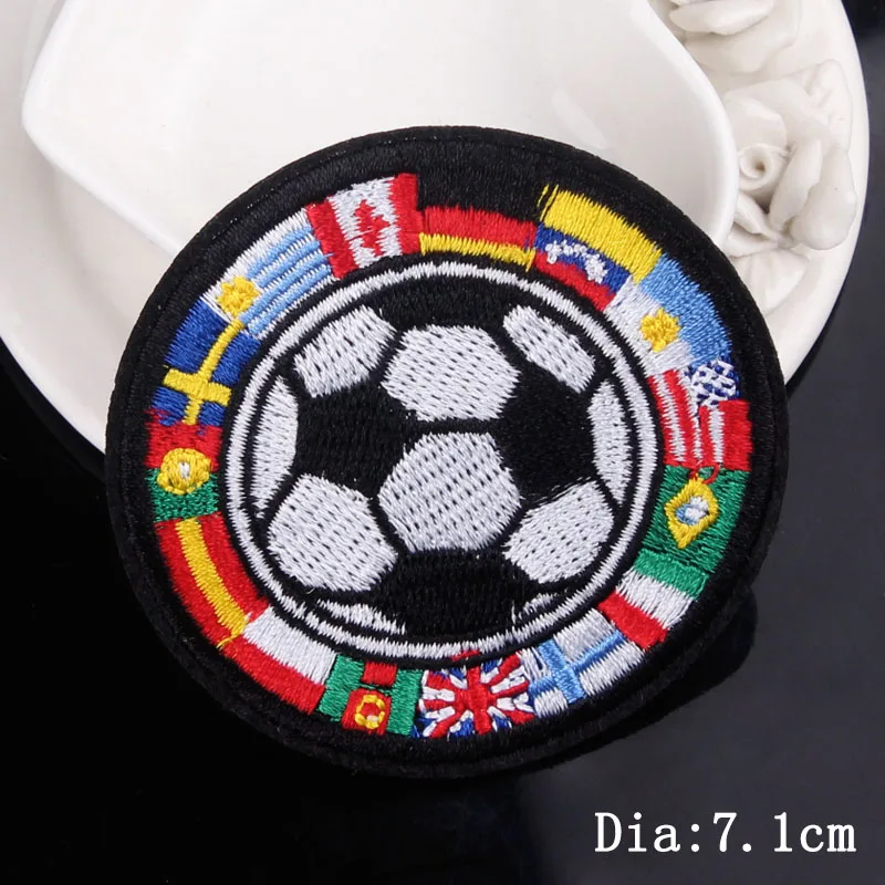 Embroidered Soccer Patches Iron On Patches For Clothes Basketball Tennis Stickers Embroidery Patch Ball Patch Applique On Clothe