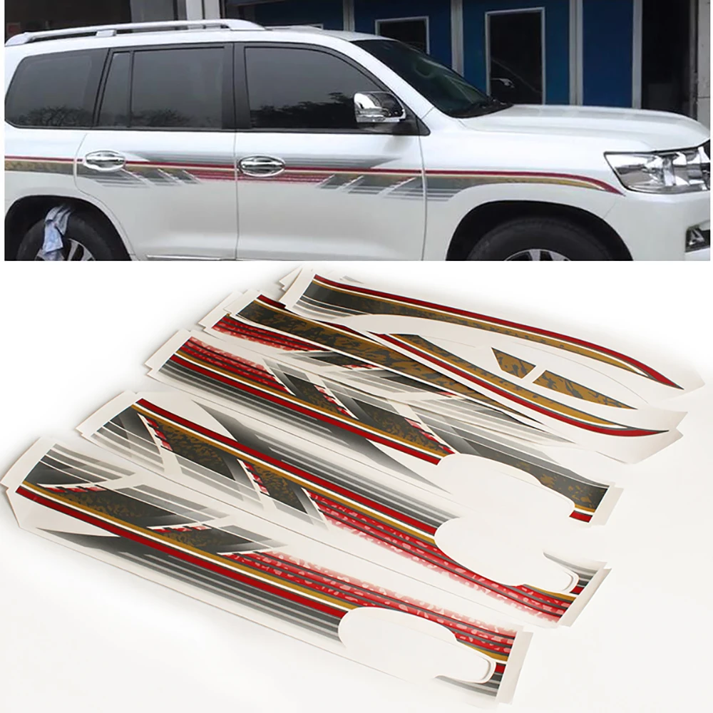 

Car Side Body Cover Vinyl Graphic Decal Auto Stickers For Toyota Land Cruiser 200 2008 2009 2010 2011 2012 2013 2014 2015