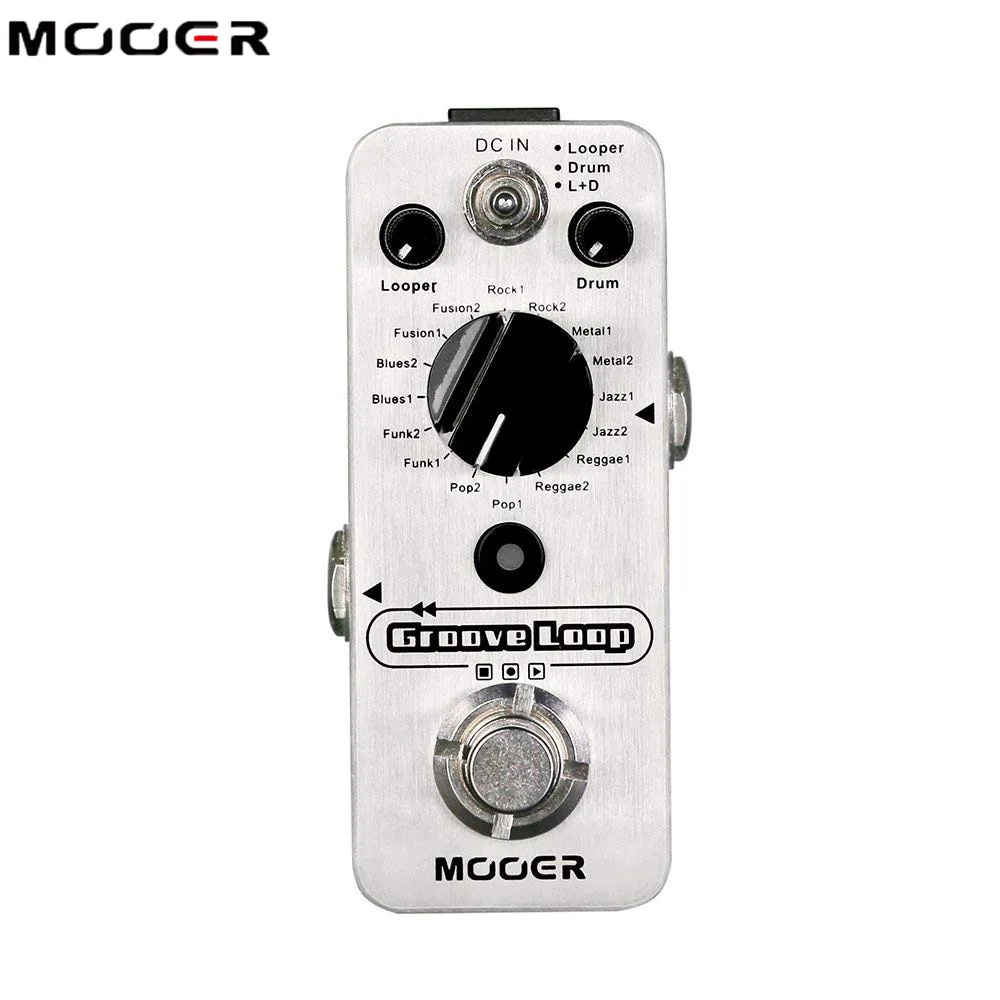 Mooer 20 Min Groove Loop Pedal Looper Switcher for Electric Guitar Pedals Music Pedalboard Guitar Parts Phrase Loop Drum Machine