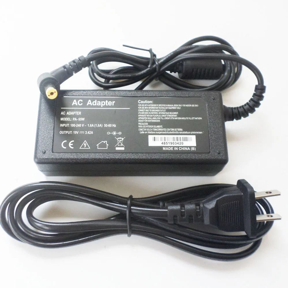 65W AC Adapter Battery Charger Power Supply Cord For ACER ASPIRE 5542 5551 5552 5553 5732 5315-2326 AS5735-4774 AS5810TZ-4657