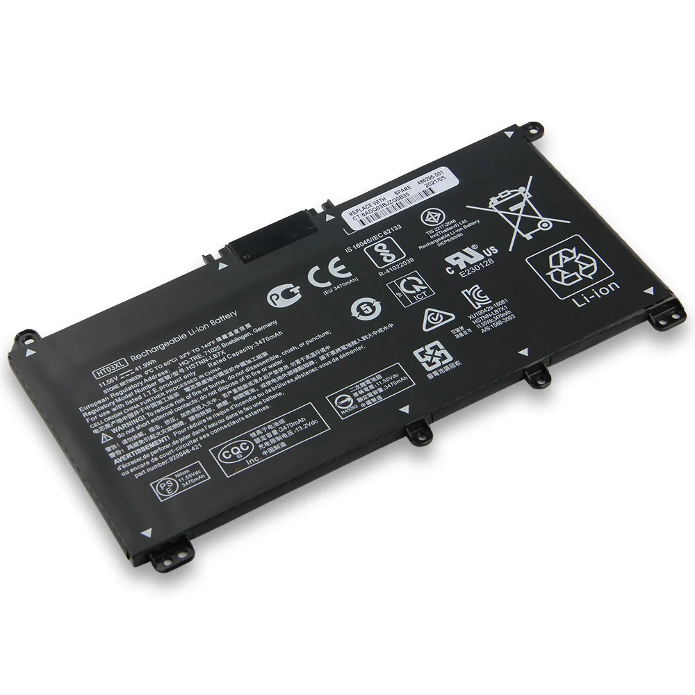 Original Replacement Battery HT03XL HSTNN-LB8M For HP L11119-855 L11421-1C1 L11421-2C2 L11421-421 TPN-C139 15-CS0037TX  TPN-I133